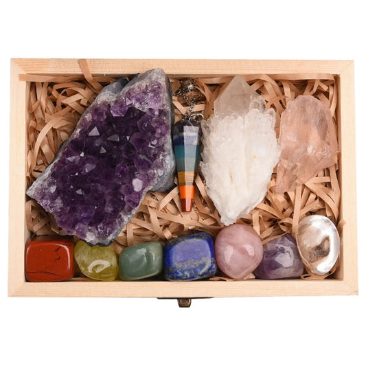 11 piece healing crystal set