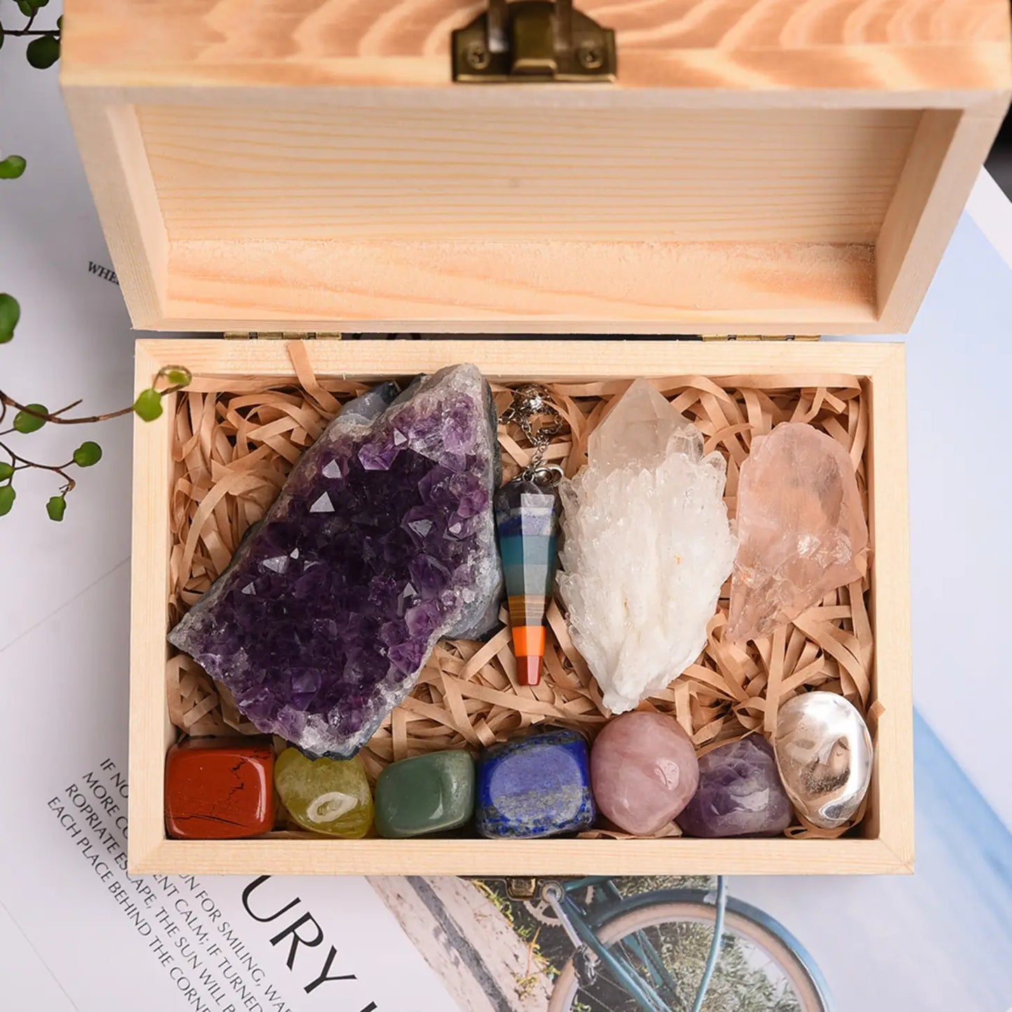 11 piece healing crystal set