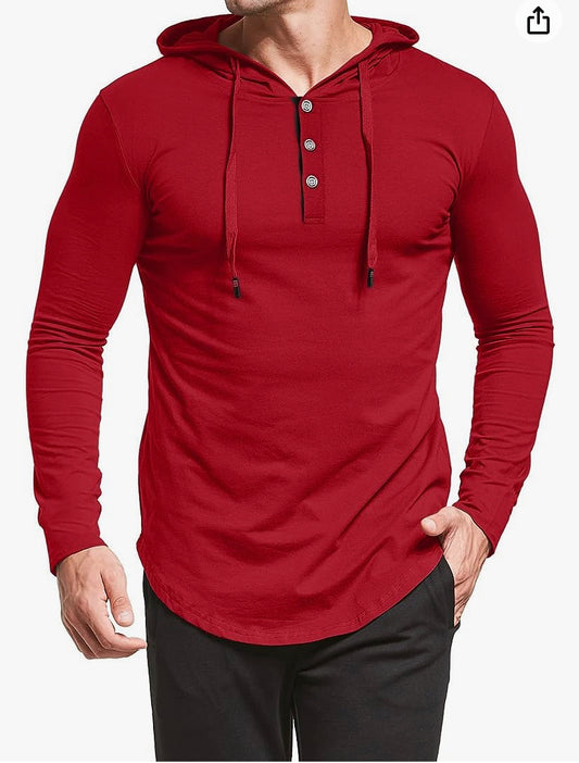 Men's Fashion Sweatshirt Pullover Hoodie Long Sleeve Casual Sport Sweatshirt Hip Hop with Drawstring Hoody Top